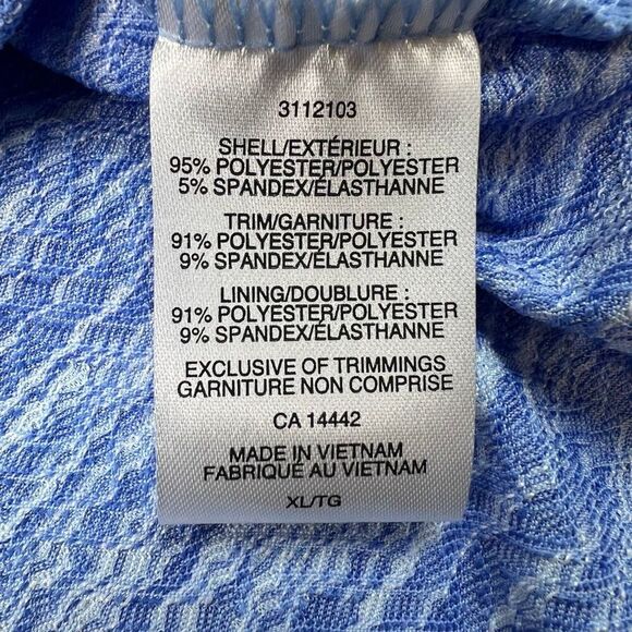 Mondetta Performance Gear Sport Travel Dress Size XL Blue Built in bra Racerback - Picture 10 of 11